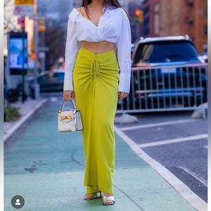 Christopher Esber Wool Maxi Skirt Size Small